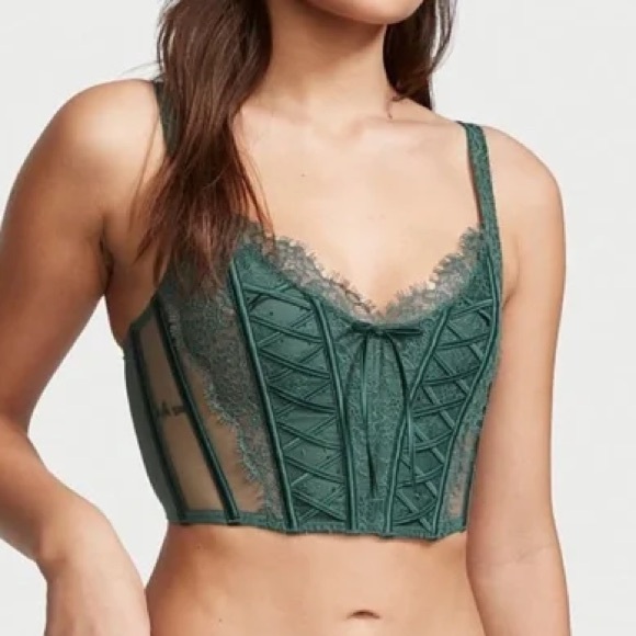 victoria secret green dream angels bustier - Picture 2 of 2